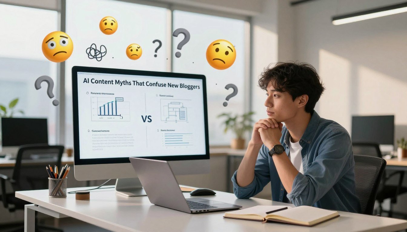 You are currently viewing AI Content Myths That Confuse New Bloggers