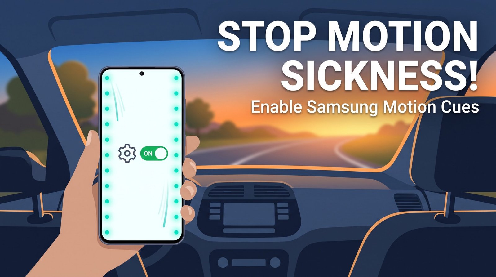 You are currently viewing How to Turn On Motion Sickness Dots on Samsung Phones
